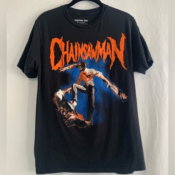 Hot Topic Other - Chainsaw Man Denji Metal Short Sleeve Shirt Size S